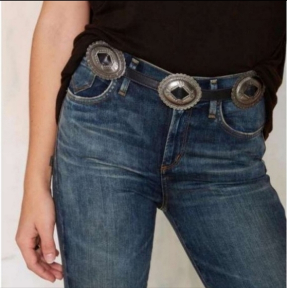 Urban outfitters concho brown faux leather belt new - Picture 9 of 10